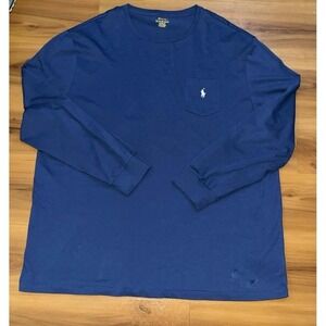 Mens Polo Ralph Lauren Cotton Crewneck Long Sleeve T-Shirt